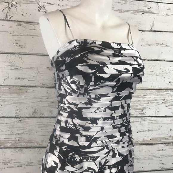 C6 White House Black Market  Bodycon Satin Dress 2 - Picture 2 of 7